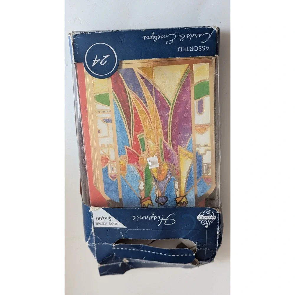 OneWorld Hispanic Christmas Cards 24 Count Assorted Spanish Bendiciones Navidad